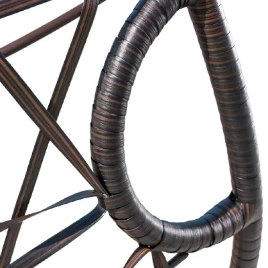 Cayuse Wicker Tear Drop Hanging Chair - Brown/Tan - Christopher Knight Home image {5}