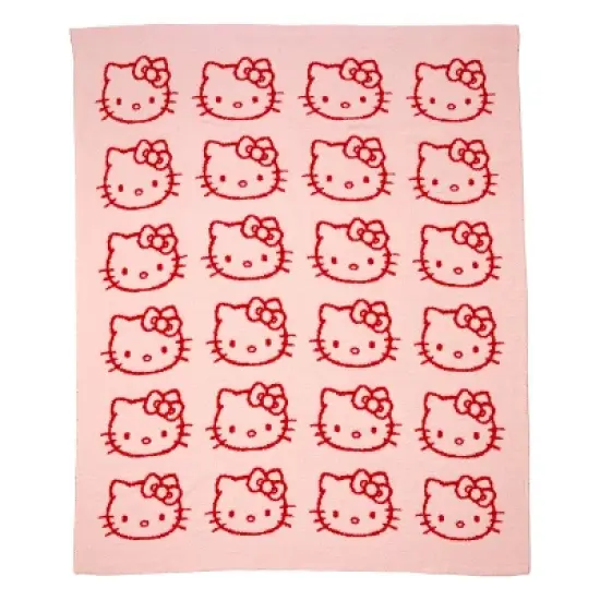 Hello Kitty Knit Throw Blanket image {4}