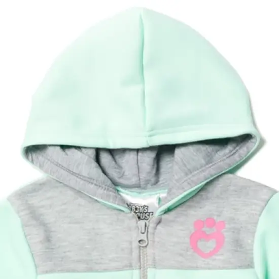 Dreamworks Gabby's Dollhouse Kitty Fairy Cakey Cat Gabby Girls Fleece Half Zip Hoodie Little Kid  image {4}
