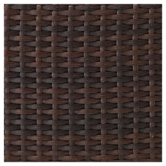 Kiawah 2 Piece Outdoor Wicker Seating Set with Chair & Ottoman - Sangria - Crosley image {6}