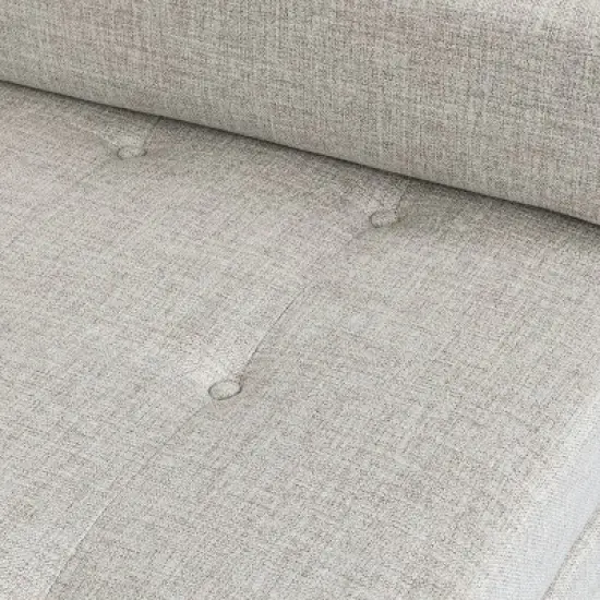 Keairns Mid Century Modern Tufted Double End Chaise Lounge with Bolster Pillows - Christopher Knight Home image {6}