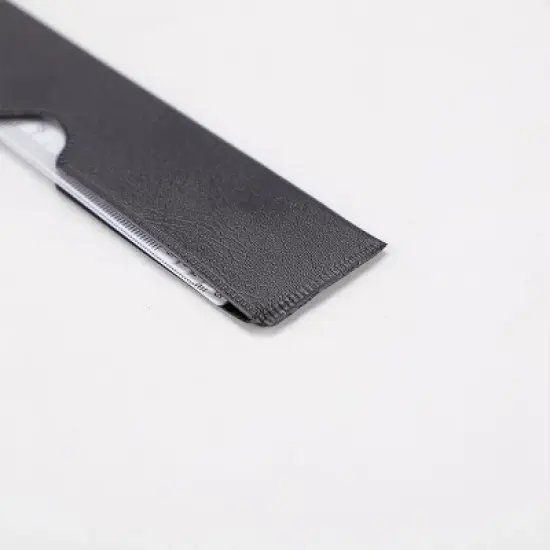 Unique Bargains Plastic Foldable Multifunctional Fan Design Metric Scale Ruler image {4}