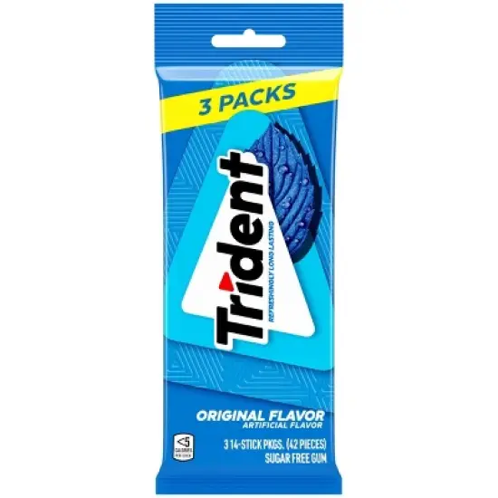 Trident Original Chewing Gums - 2.816oz/3pk image {1}