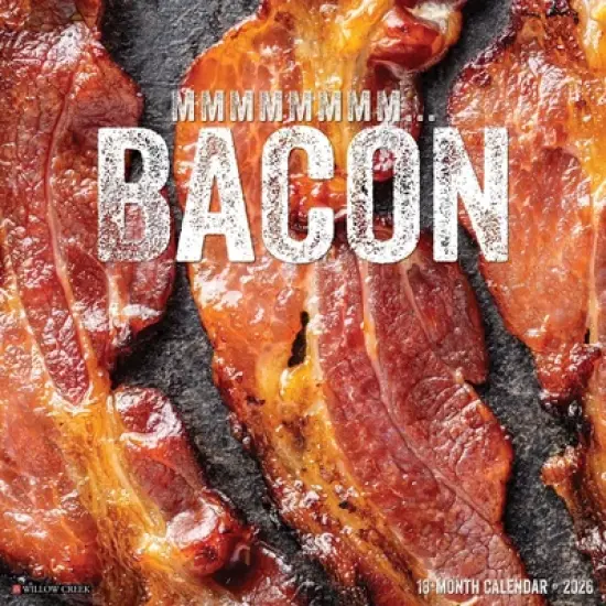 Willow Creek Press 2026 MMMMMMMM Bacon Wall Calendar image {5}