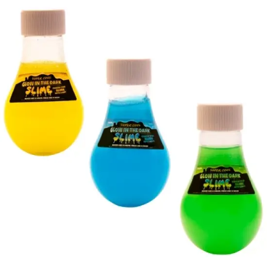 Super Cool Slime: Glow In The Dark Pack of 3 - Non-Toxic, 5oz Bottles image {1}