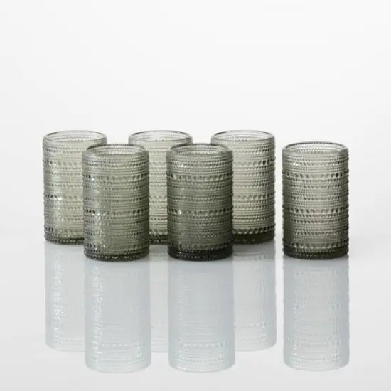 13oz 6pk Glass Jupiter Ice Beverage Glasses Smoke - Fortessa Tableware Solutions image {1}