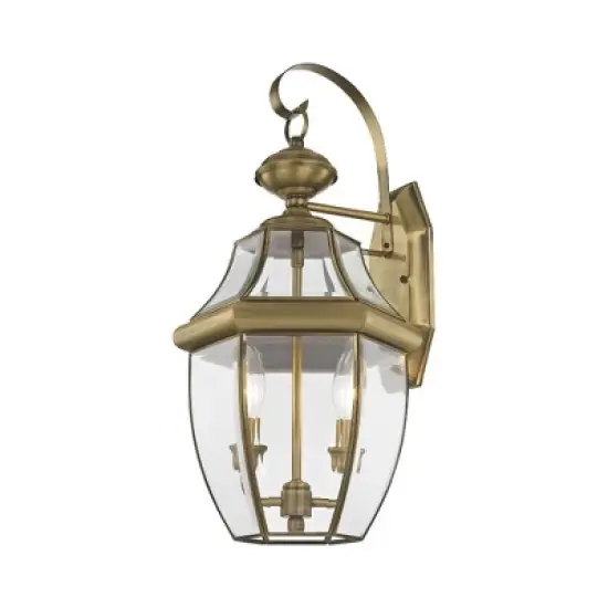 Livex Lighting Monterey 2 - Light Wall Light in  Antique Brass image {3}