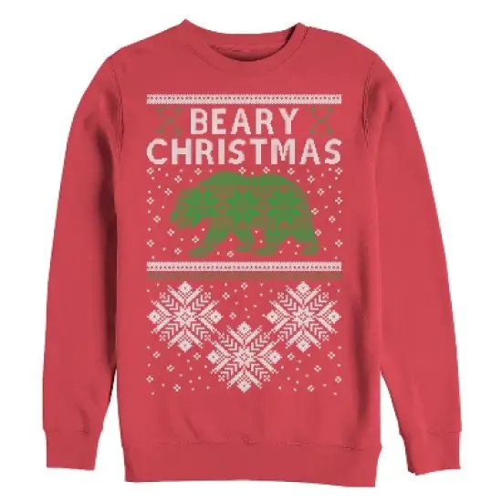 Men's Lost Gods Beary Christmas Sweatshirt image {2}