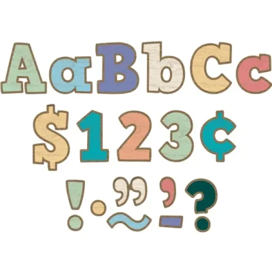 Teacher Created Resources&reg; Painted Wood Design Bold Block 4" Letters Combo Pack image {2}