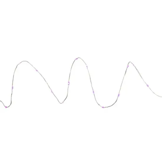 Northlight 20-Count Purple LED Micro Fairy Christmas Lights - 6ft, Copper Wire image {3}