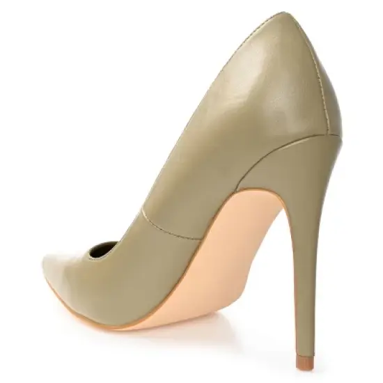 Journee Collection Womens Hadli Tru Comfort Foam Pointed Toe High Stiletto Pumps Green 11 image {6}