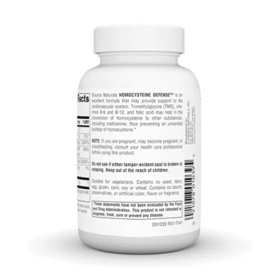 Homocysteine Defense by Source Naturals, Inc.  -  120 Tablet image {2}