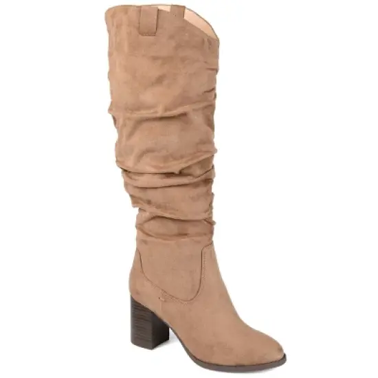 Journee Collection Womens Aneil Stacked Heel Knee High Boots image {12}