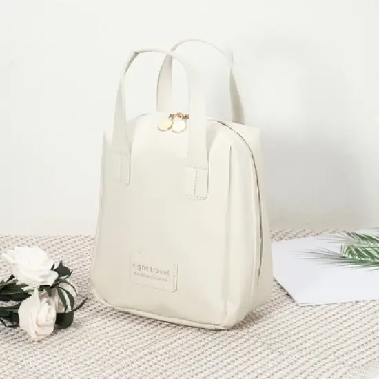 Unique Bargains Travel Portable Large Capacity Makeup Bag image {3}