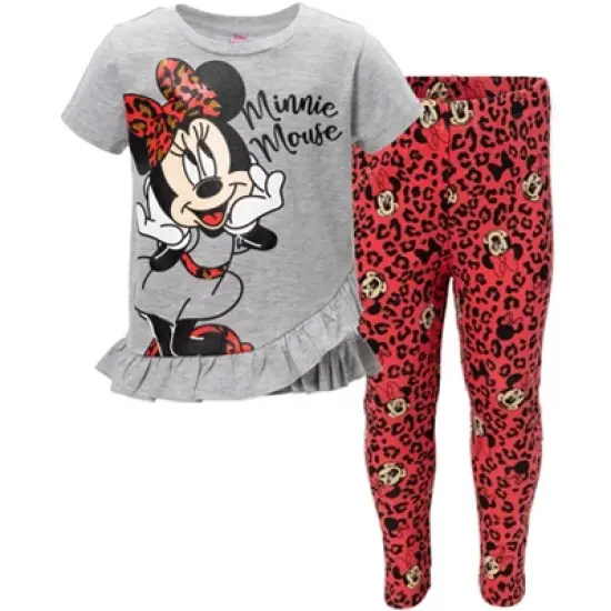 Disney Minnie Mouse T-Shirt and Leggings Outfit Set Infant to Little Kid image {10}