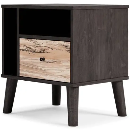 Piperton Nightstand Black/Gray - Signature Design by Ashley image {3}