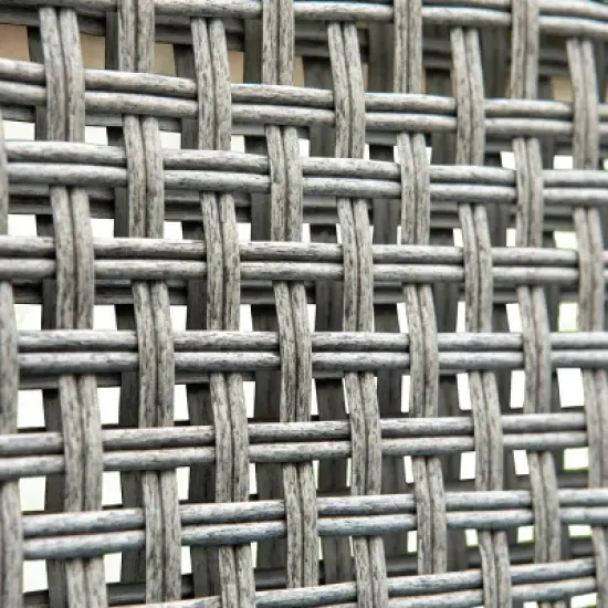 Captiva Designs Coastal 4pc Patio Steel and Rattan Fire Pit Set with Cushions image {4}