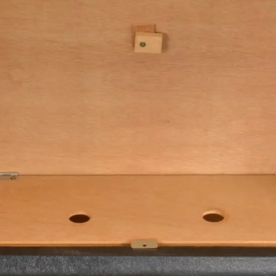 PawHut 48" 2-Story Large Rabbit Hutch Bunny Cage Wooden Pet House Metal Frame, Ramp, No Leak Tray, Trough, Waterproof Asphalt Roof for Outdoor/Indoor image {8}