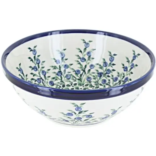 Blue Rose Polish Pottery 850 Zaklady Medium Serving Bowl image {4}