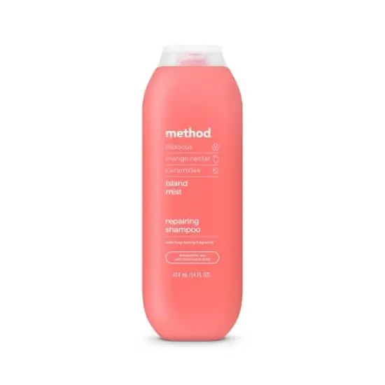 Method Island Mist Repairing Sulfate & Silicone Free Hibiscus, Mango, Passion Fruit Shampoo - 14 fl oz image {8}