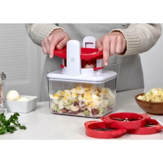 Henning Lee 4-in-1 Fresh Prep Fruit and Veggie Slicer, Green image {3}