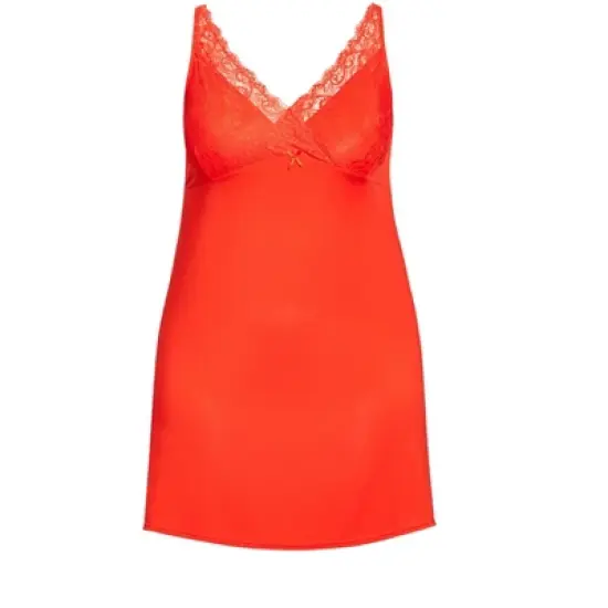 Women's Plus Size  Sexy Chemise - red | AVENUE image {2}