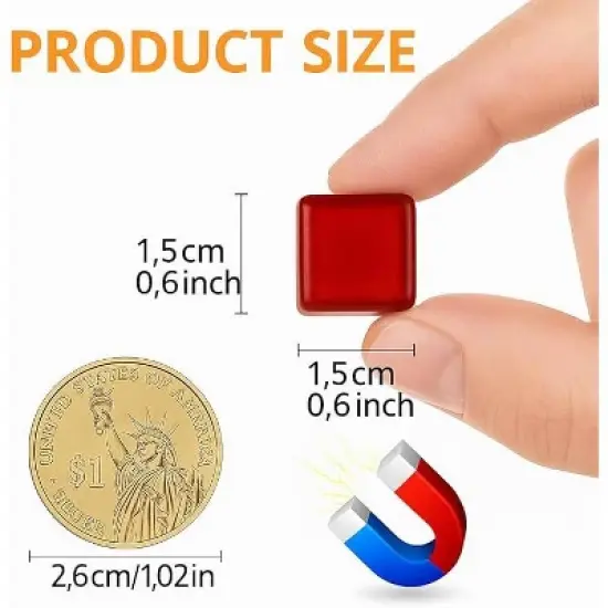 CTB Dealz Glass Refrigerator Magnets | Colorful Decorative Magnets for Fridge, Office, Locker & Whiteboard Use image {4}