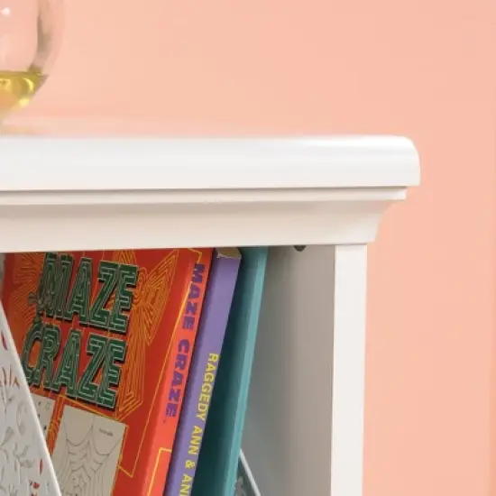Twin Pogo Bookcase/Footboard Soft White Finish - Sauder image {6}