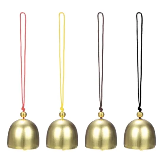 Unique Bargains Copper Durable Small Hanging Decorative Bells image {6}
