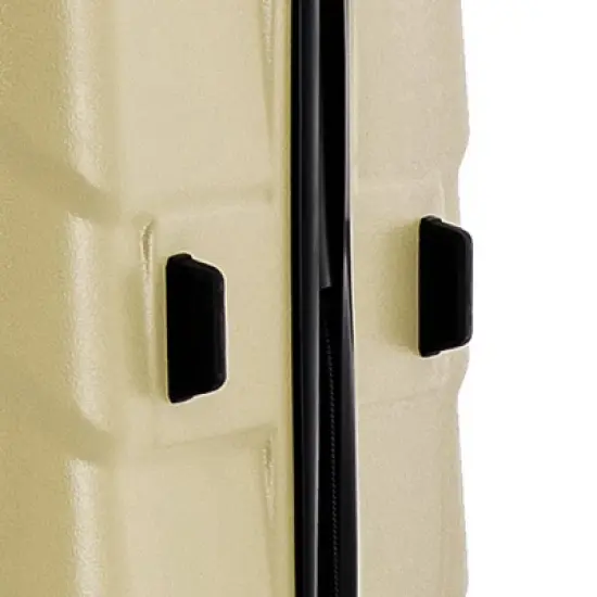 InUSA Aurum Lightweight Hardside Medium Checked Spinner Suitcase - Champagne image {10}