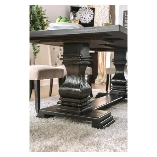 Iohomes Villa Rustic Dining Table Antique Black - HOMES: Inside + Out image {1}