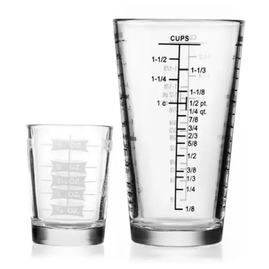 Libbey Mixologist Essentials 2 Piece Measuring Glass Set image {2}