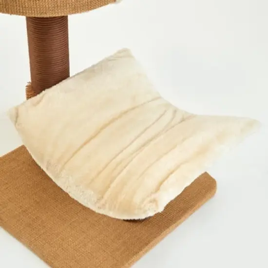 Two by Two Marquette - Beige Scratching Post Cat Furniture - 21.9 in. Tall image {11}