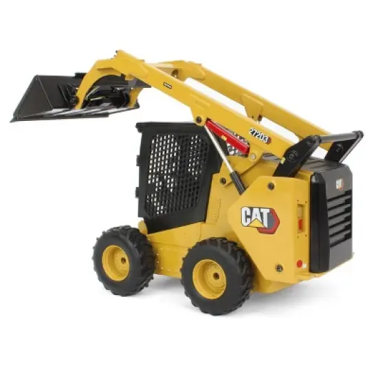 Diecast Masters 1/16 Radio Control CAT 272D3 Skid Steer Loader w/ Bucket, Auger, Forks & Broom 28007 image {4}