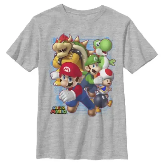 Boy's Nintendo Mario Tough Guys T-Shirt image {3}