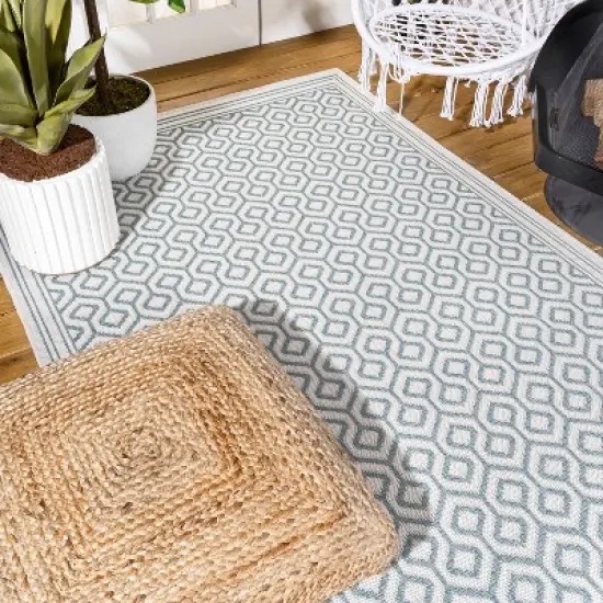 Marvao Diamond Trellis Indoor/Outdoor Area Rug - JONATHAN Y image {6}
