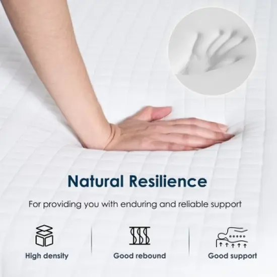 CSBDHOME 14 Inch Cooling Gel Infused Mattress for Pressure Relief, Bed in a Box CertiPUR-US Certified & Fiberglass Free image {2}