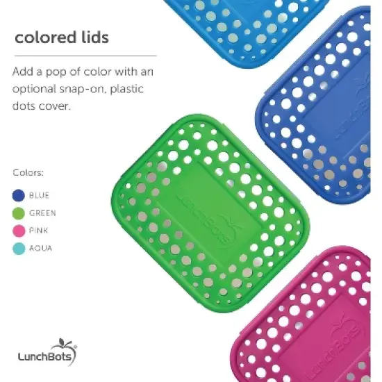 LunchBots Medium Duo Stainless Steel Bento Box image {6}