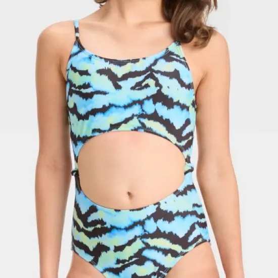 Girls' Tiger Dream One Piece Swimsuit - art class&trade; image {1}