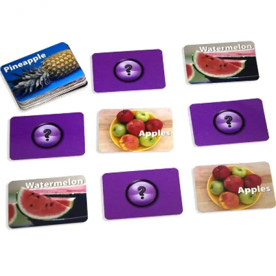 Stages Learning Materials Photographic Memory Matching Game, Fruit & Vegetables image {3}