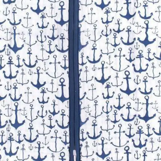 Yoga Sprout Baby Boy Sleeveless Muslin Cotton Sleeping Bag, Sack, Blanket, Blue Anchor image {2}