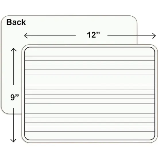 SCRIBBLEDO Music Staff Dry Erase 9"X12" Board 5-Pack, Erasers Included image {2}