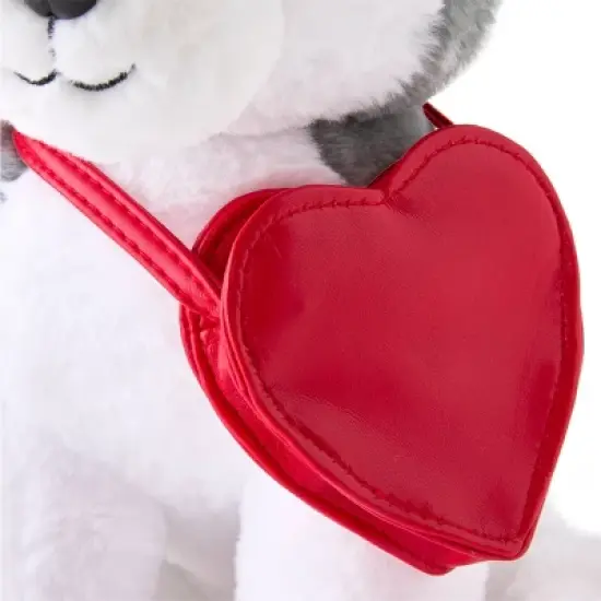 FAO Schwarz 12" Sparklers Plush Husky with Purse image {6}