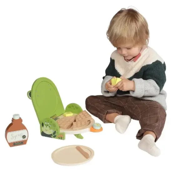Manhattan Toy Ribbit Waffle Maker Toddler & Kids Pretend Play Cooking Toy Set image {5}