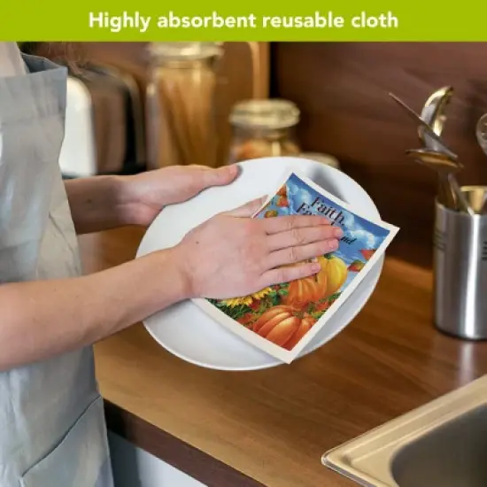 Briarwood Lane Faith Family and Fall Swedish Dishcloth (2-pack) image {3}