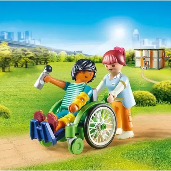 Playmobil Patient in Wheelchair image {3}
