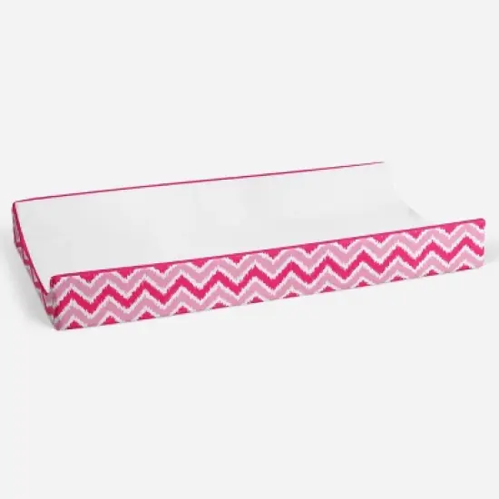 Bacati - MixNMatch Pink White Changing Pad Cover image {2}
