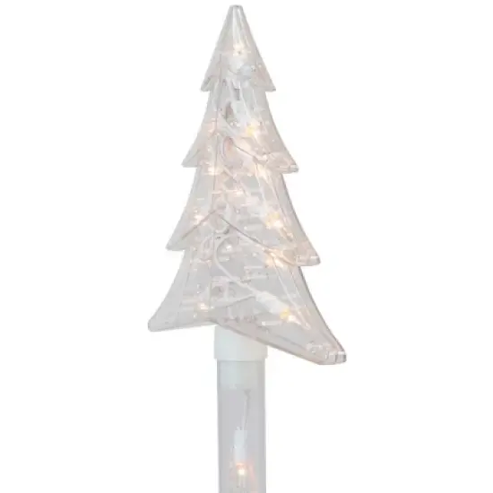 Northlight Lighted Tree Christmas Outdoor Pathway Markers - 26.5" - Set of 4 image {7}