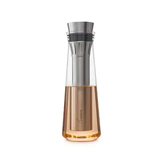 Rabbit 75Oml Wine Chilling Carafe: Stainless Steel & Glass, Cold Beverage Server, Hand Wash, Small Wine Carafe image {9}