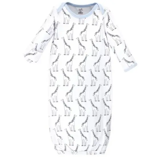 Touched by Nature Baby Boy Organic Cotton Long-Sleeve Gowns 3pk, Giraffe image {1}
